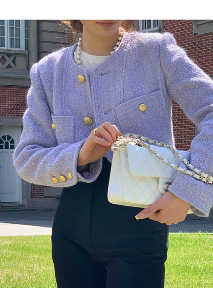 Korean Vintage Tweed Jacket