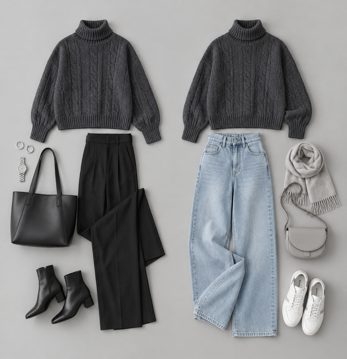 Parisa High Neck Knitted Top