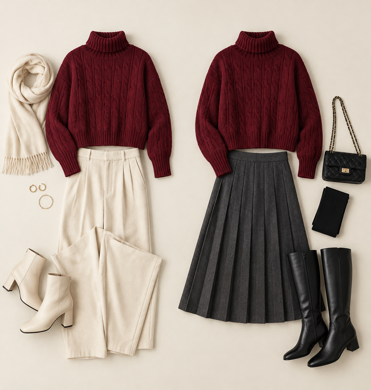 Parisa High Neck Knitted Top