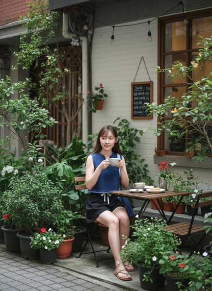 Old Money Style Denim Top