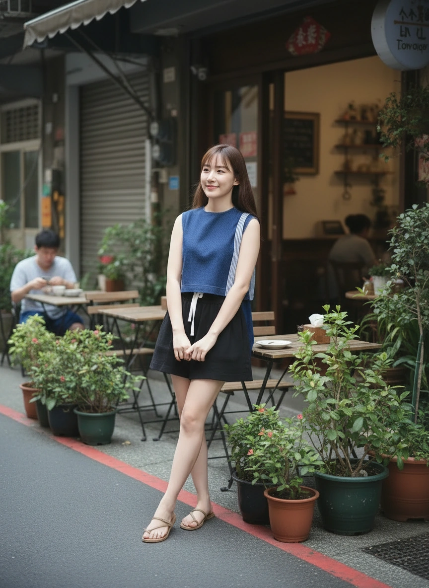 Old Money Style Denim Top