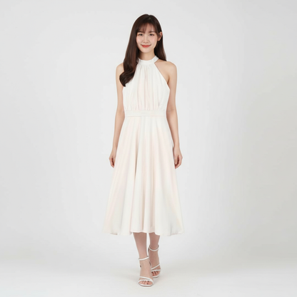 Amelia Cream Maxi Dress