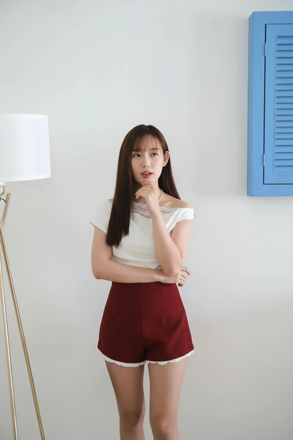 Suit Fabric A Line Lacey Shorts