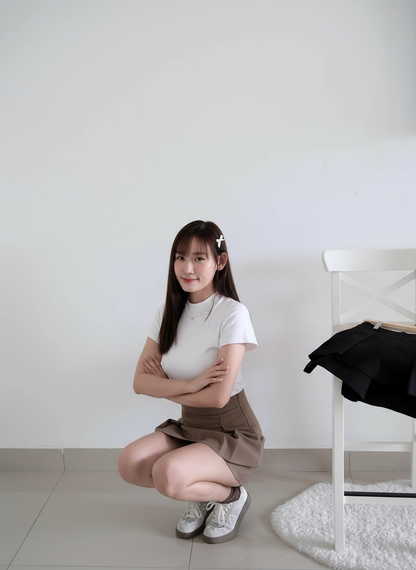 Yumi Pleated Double Layer Pants