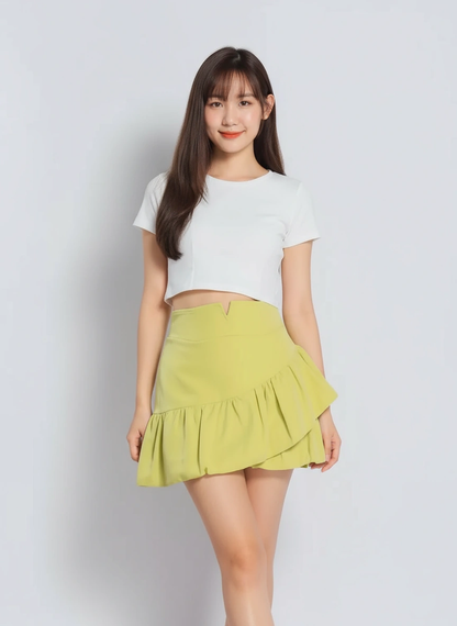Fluffy Tailored Skirt