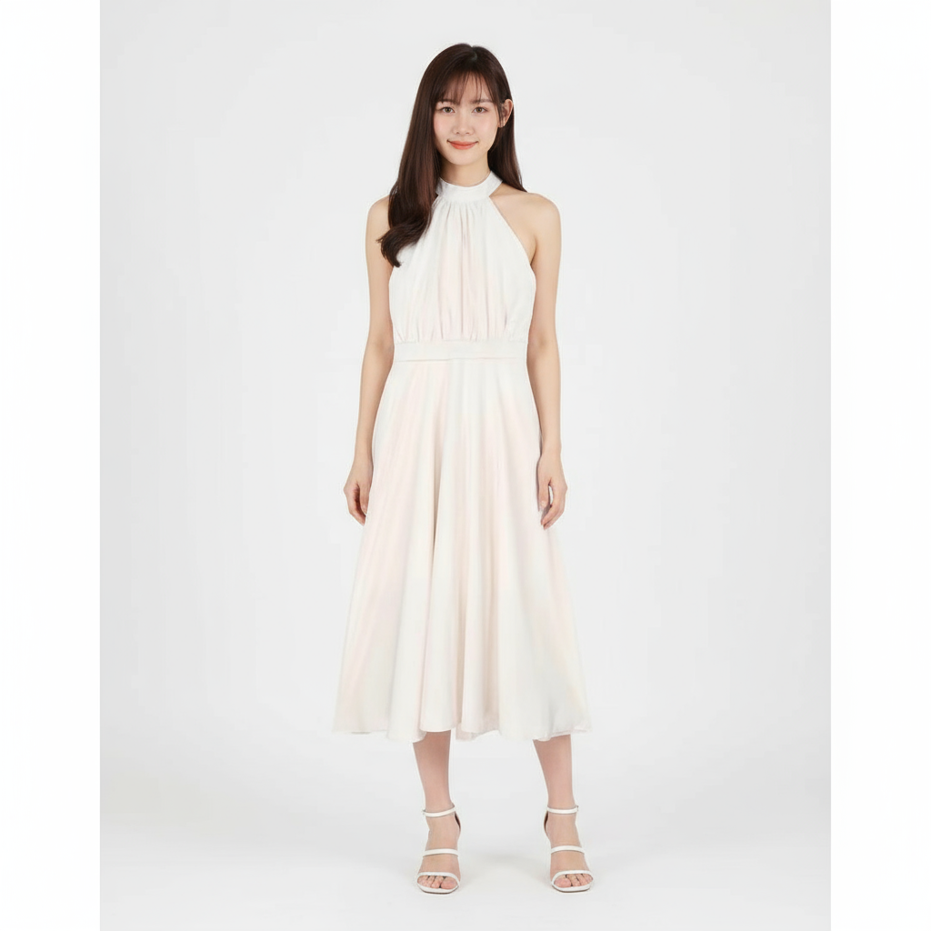 Amelia Cream Maxi Dress