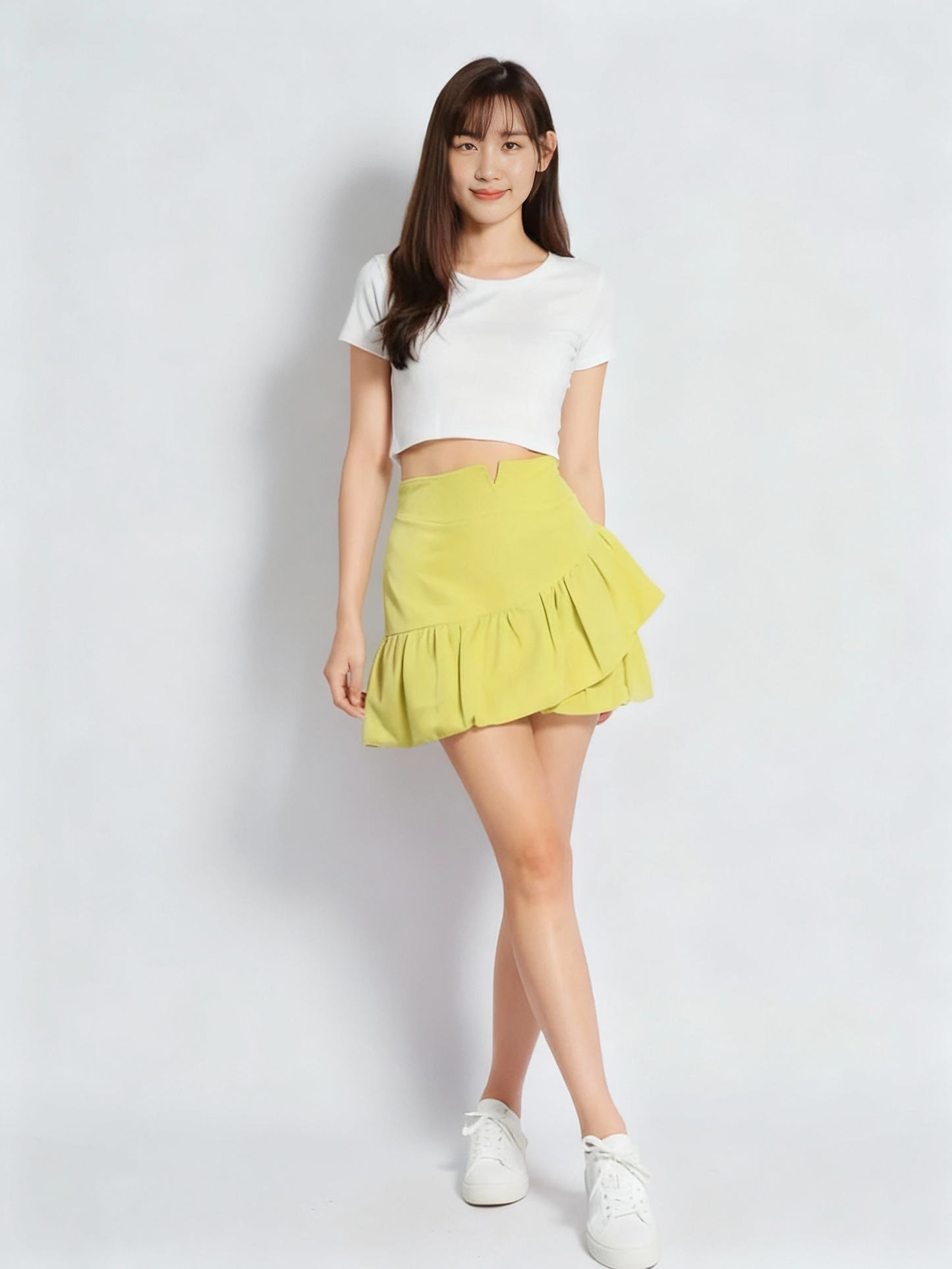 Fluffy Tailored Skirt