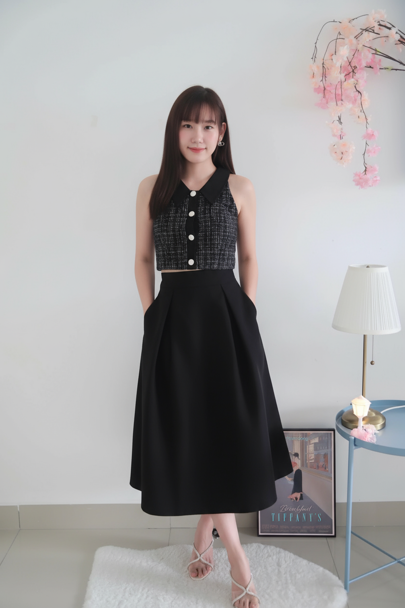 Ming Yue Tweed Set Wear