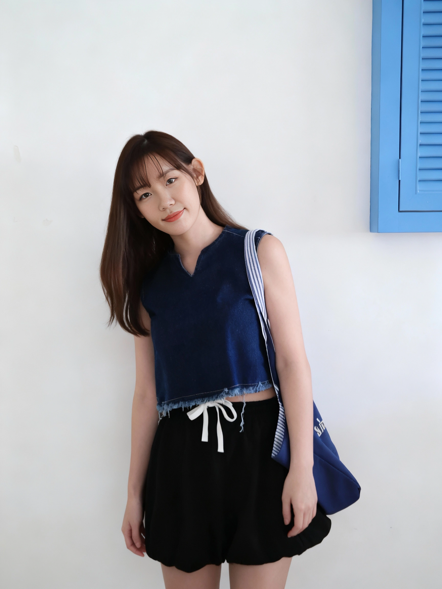 Old Money Style Denim Top