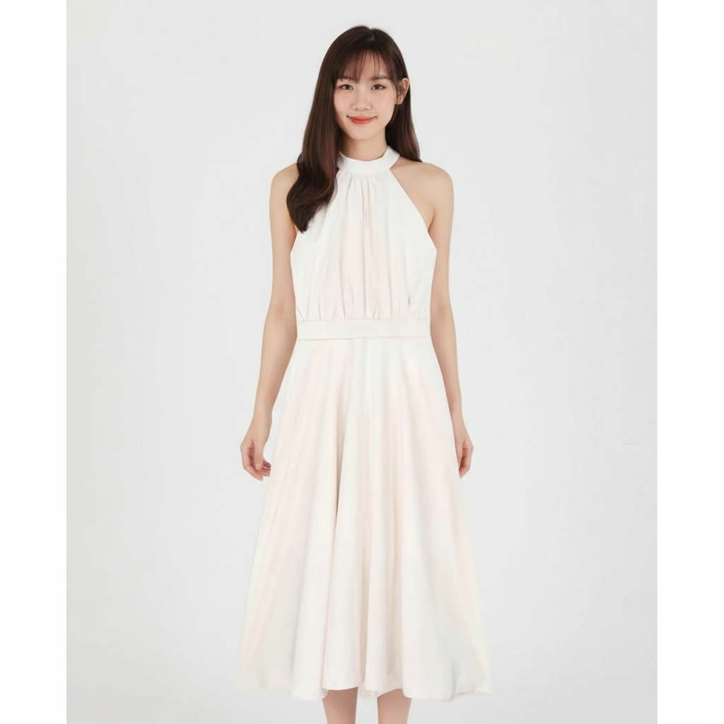 Amelia Cream Maxi Dress