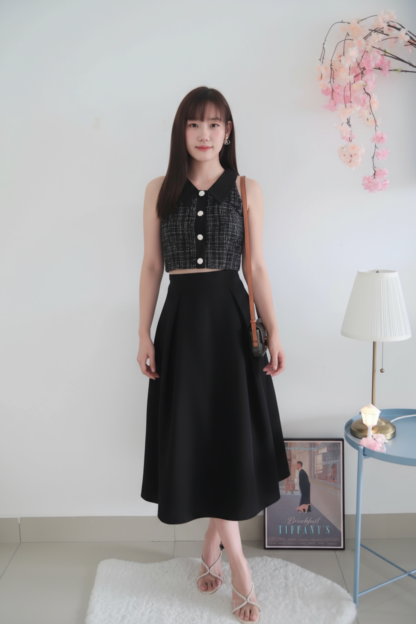Ming Yue Tweed Set Wear