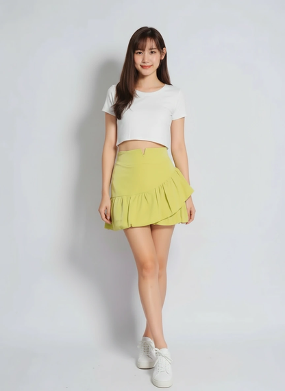 Fluffy Tailored Skirt