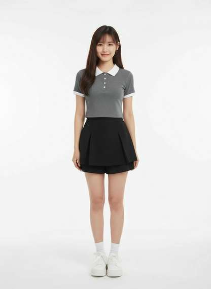 Yumi Pleated Double Layer Pants