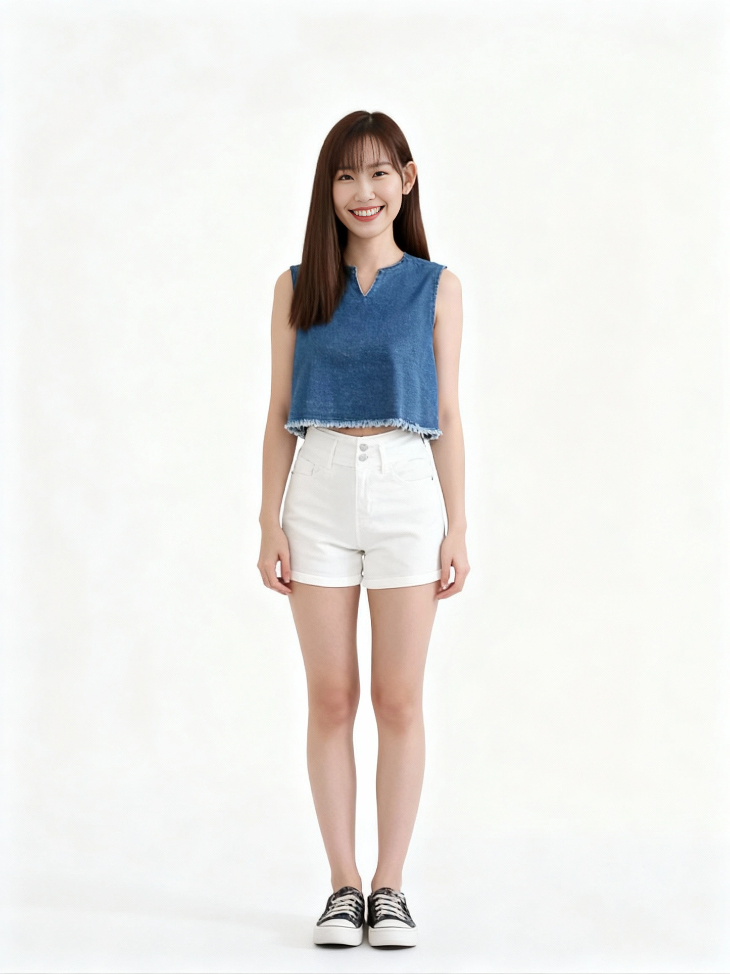 Old Money Style Denim Top