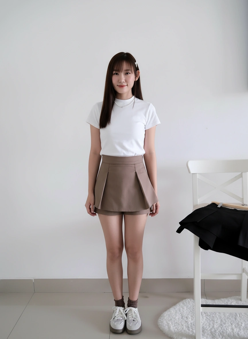 Yumi Pleated Double Layer Pants