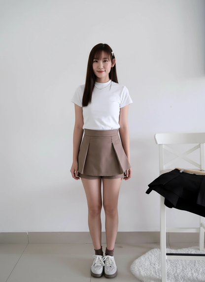Yumi Pleated Double Layer Pants