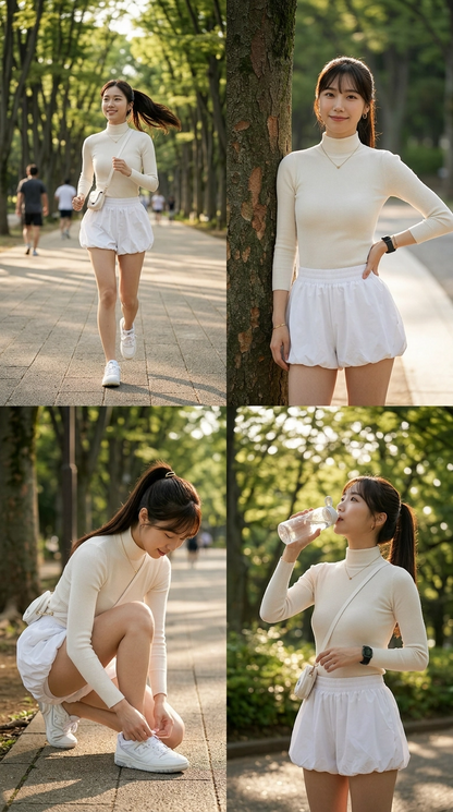 Pickle High Waist Bud Skirt
