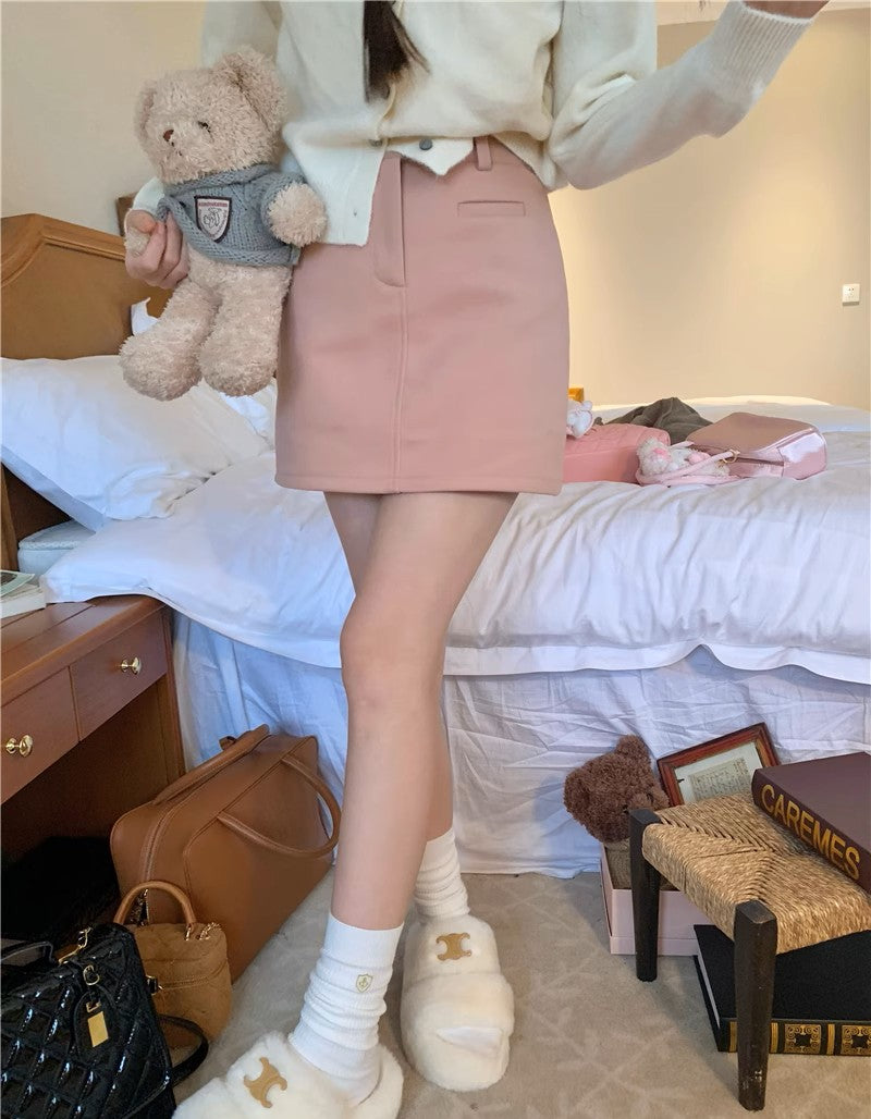Amelia Woolen A Line Skirt