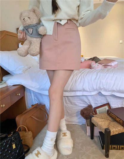 Amelia Woolen A Line Skirt