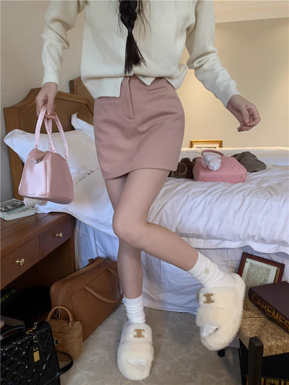 Amelia Woolen A Line Skirt