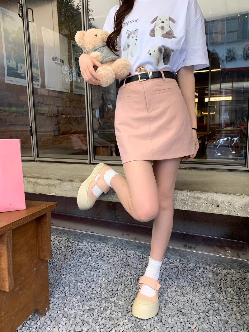Amelia Woolen A Line Skirt