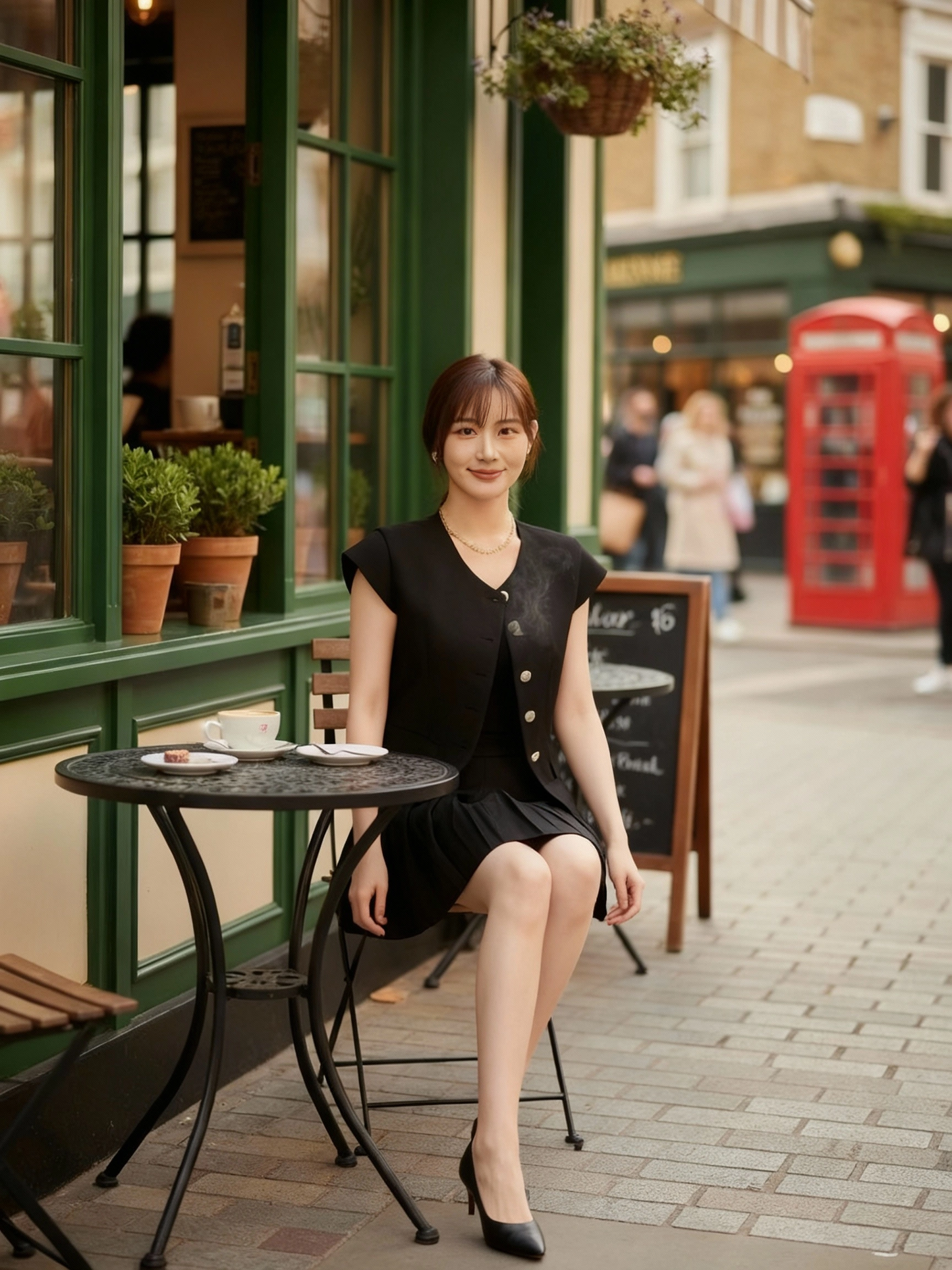 Rosie Classy Pleated Skirt Set