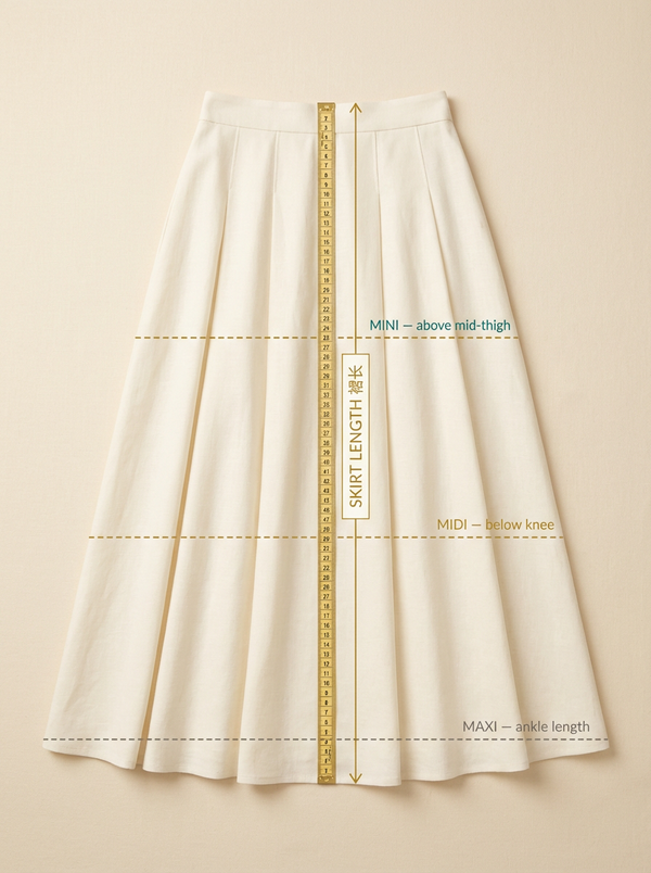 Skirt length photo guide