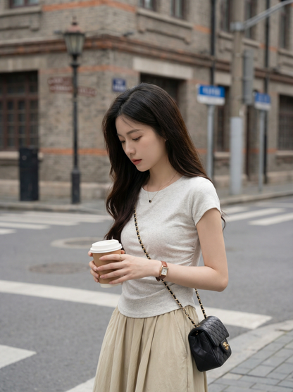 Slim Fit Basic Cotton Tee