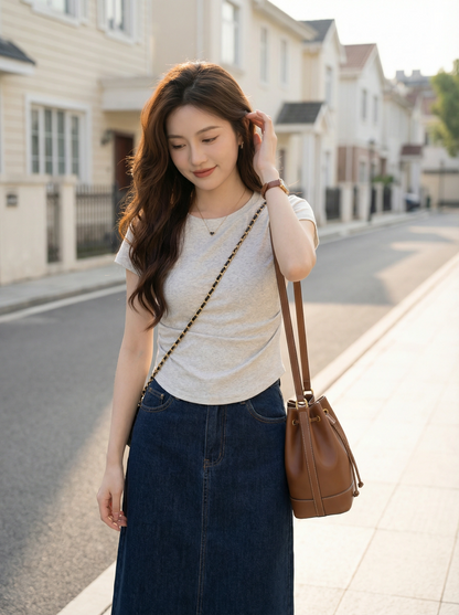 Slim Fit Basic Cotton Tee