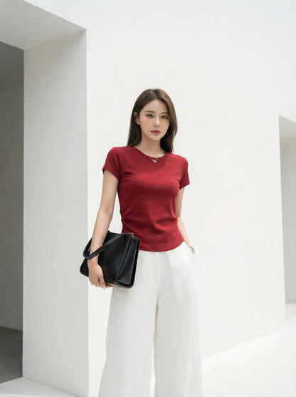 Slim Fit Basic Cotton Tee