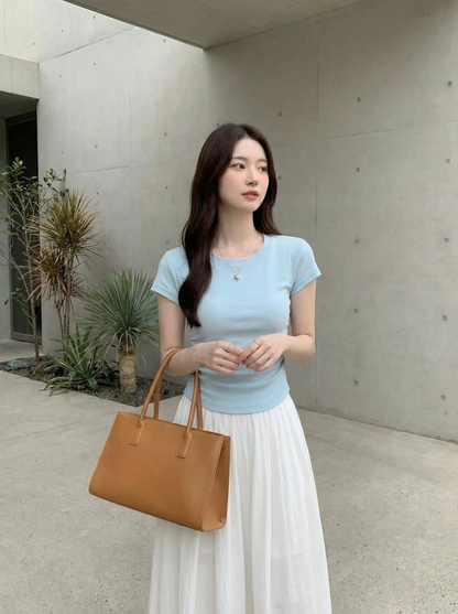 Slim Fit Basic Cotton Tee
