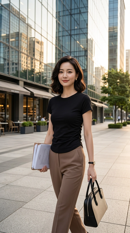 Slim Fit Basic Cotton Tee