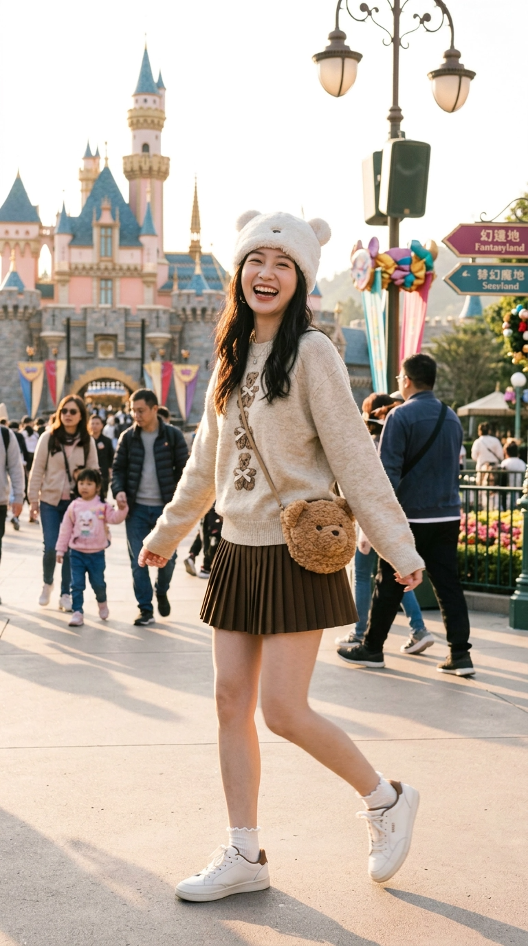 Tiana Wool Pleated A Line Skirt