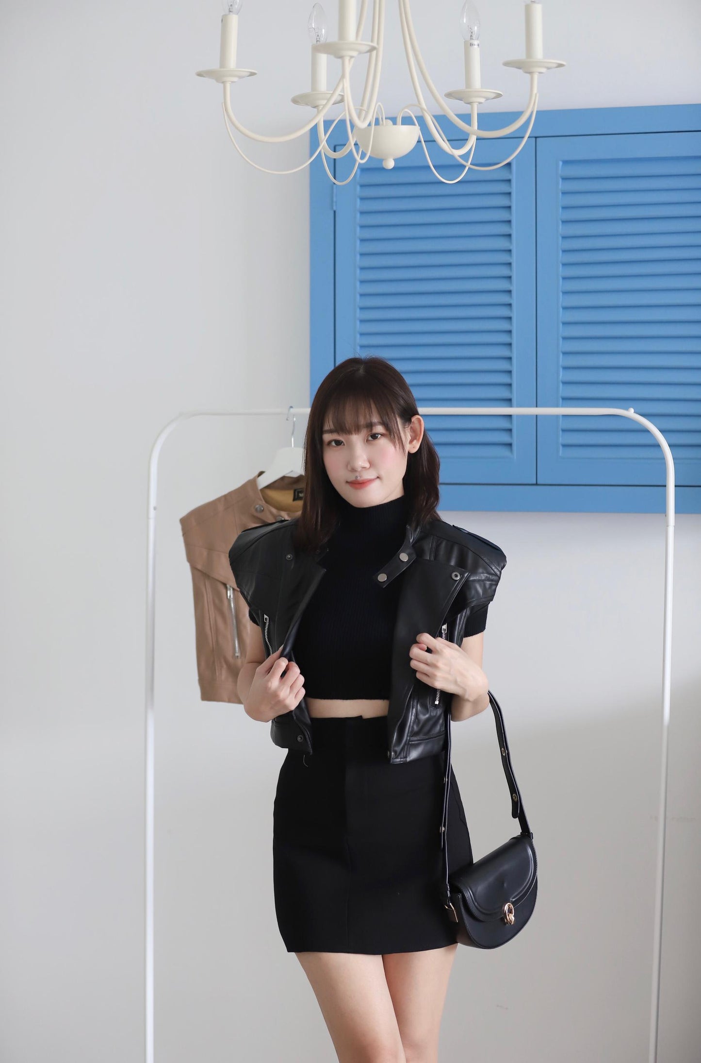 Victoria Leather Vest Jacket