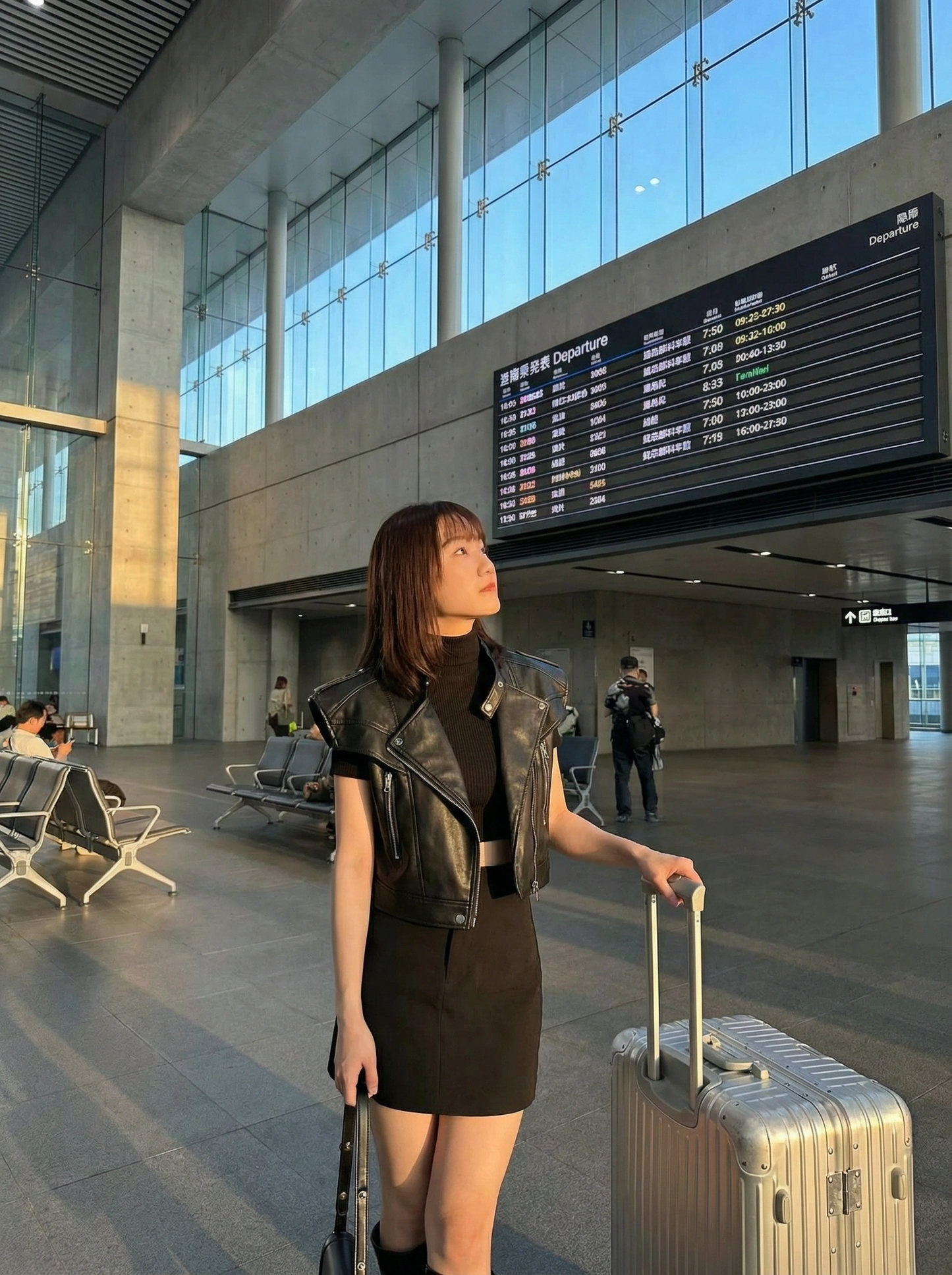 Victoria Leather Vest Jacket
