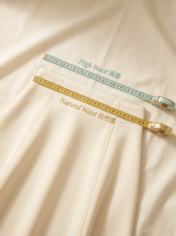 High waist measurement photo guide