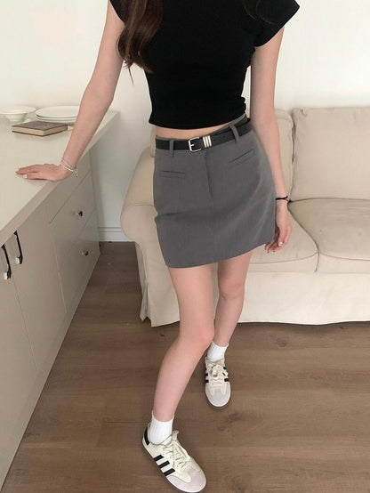 Clara OL A-Line Skirt (Free Belt)
