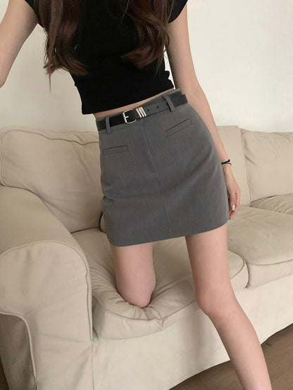 Clara OL A-Line Skirt (Free Belt)