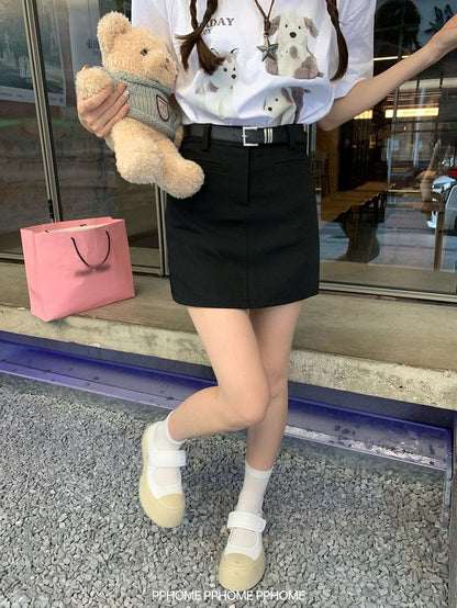Clara OL A-Line Skirt (Free Belt)