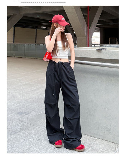 High Waist Cargo Quick Dry Pants