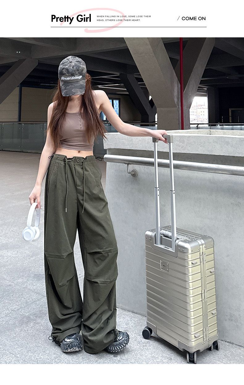 High Waist Cargo Quick Dry Pants