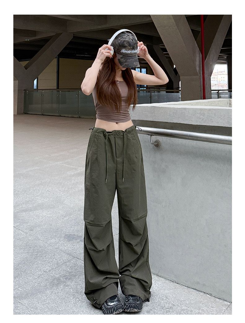 High Waist Cargo Quick Dry Pants