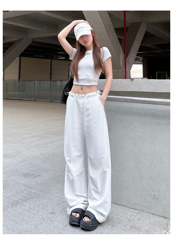 High Waist Cargo Quick Dry Pants