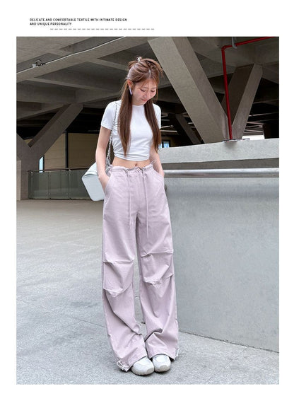 High Waist Cargo Quick Dry Pants