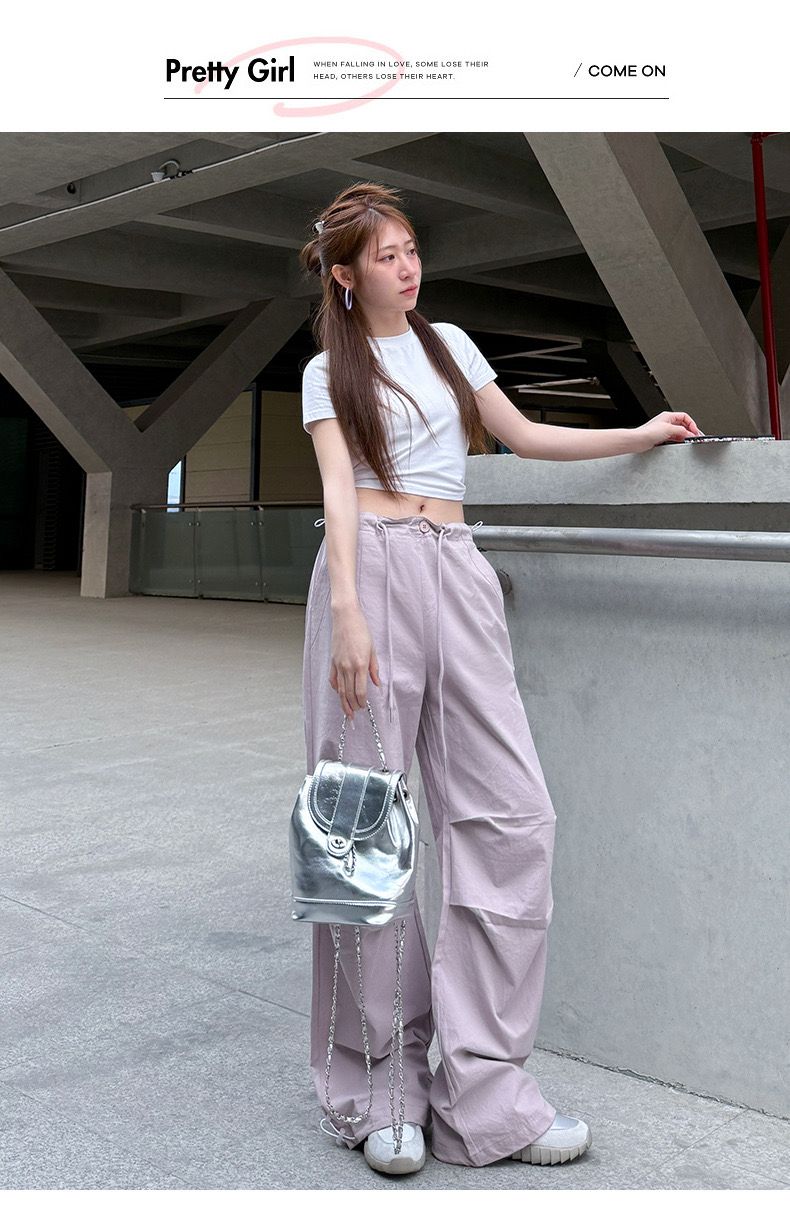 High Waist Cargo Quick Dry Pants