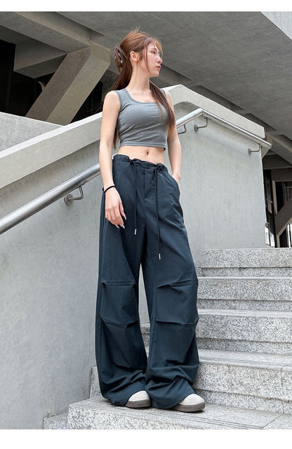High Waist Cargo Quick Dry Pants