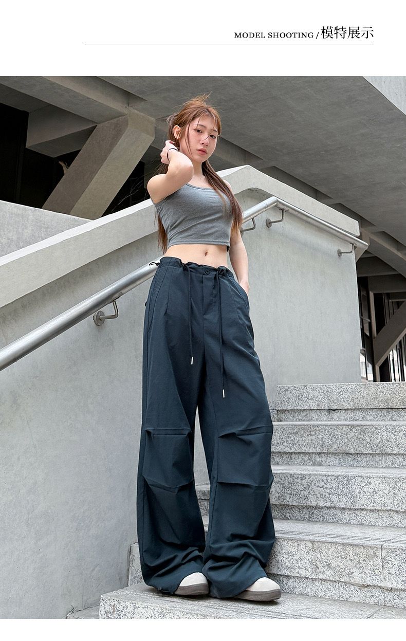 High Waist Cargo Quick Dry Pants