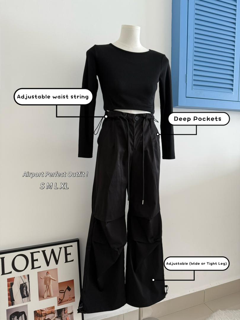 High Waist Cargo Quick Dry Pants