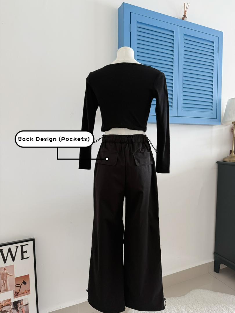 High Waist Cargo Quick Dry Pants
