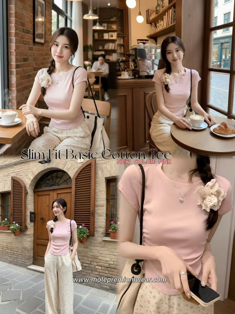 Slim Fit Basic Cotton Tee